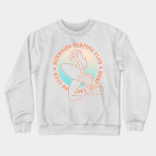 surfing mermaid 03 Crewneck Sweatshirt